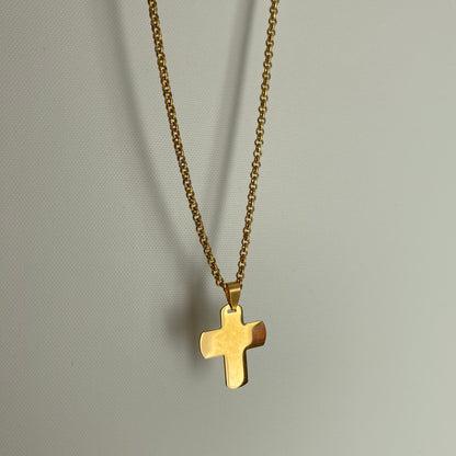 golden flat cross